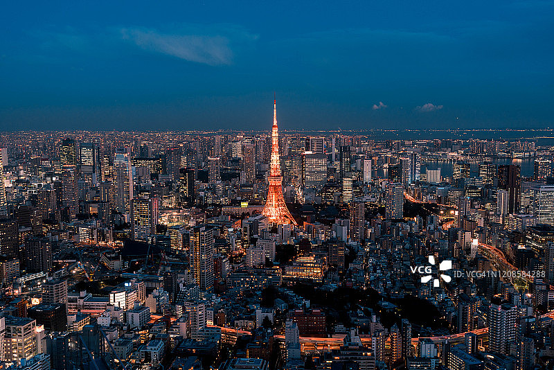 东京夜景图片素材
