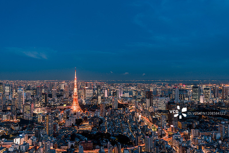 东京夜景图片素材