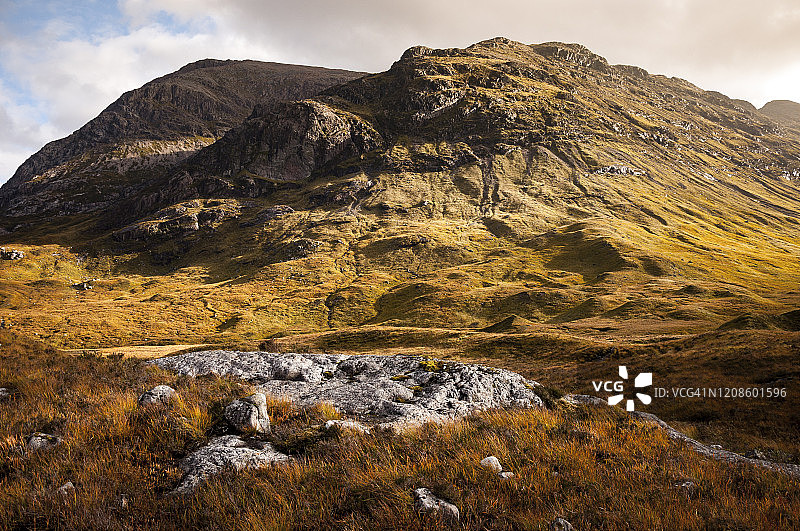 苏格兰高地的秋色图片素材