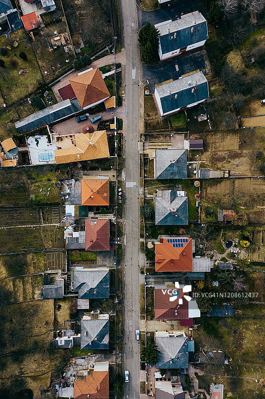 飞越城市地区图片素材
