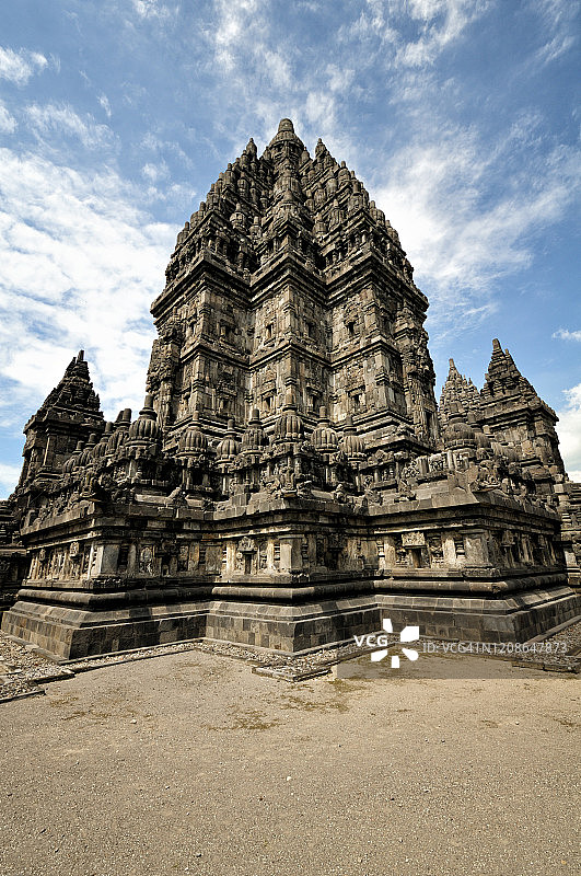 印度尼西亚日惹附近的普兰巴南印度教寺庙图片素材