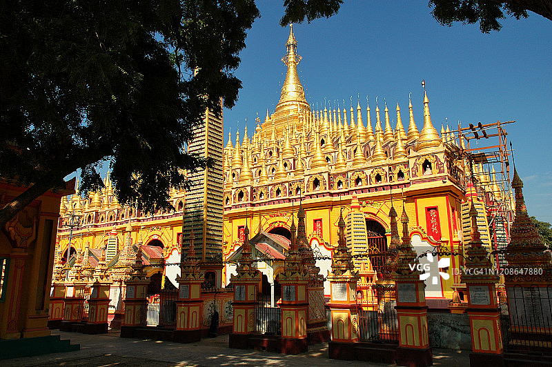 蒙育瓦坦博德佛塔，缅甸图片素材