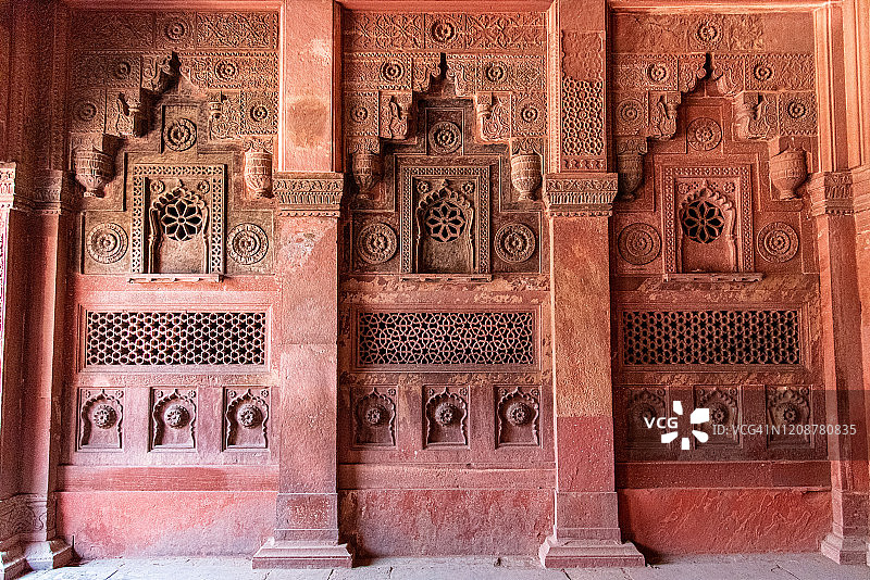 阿格拉堡城墙：奇迹建筑图片素材