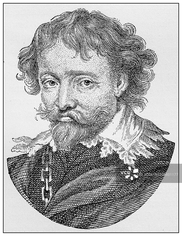 古代插画：鲁本斯图片素材