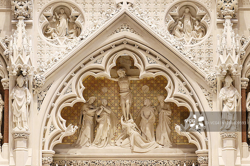 纽约市的三一教堂图片素材