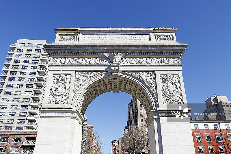 纽约市华盛顿广场公园图片素材