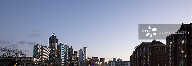 美国佐治亚州亚特兰大天际线图片素材