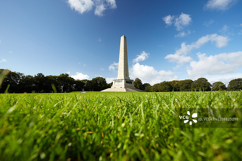都柏林凤凰公园的惠灵顿纪念碑，爱尔兰图片素材
