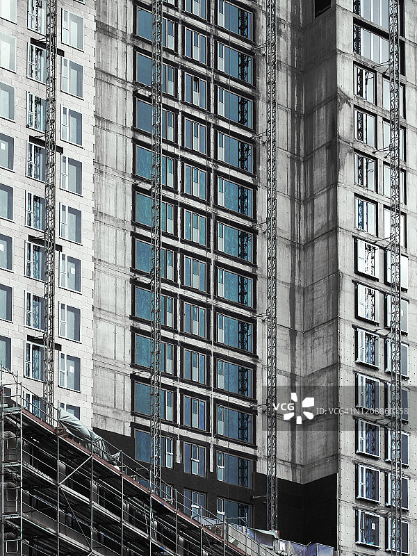 德国西柏林高层建筑的建造图片素材