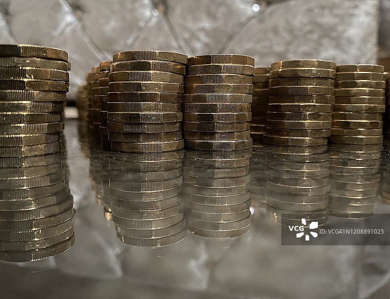 英国1英镑硬币图片素材