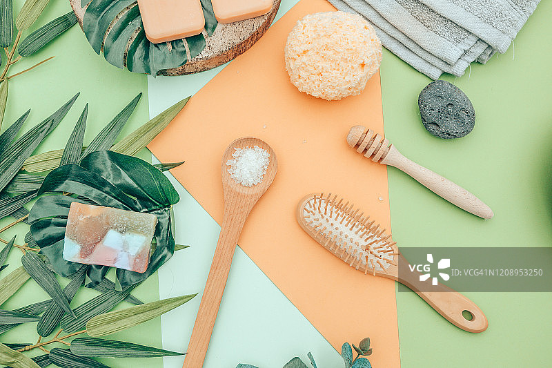 天然化妆品成分：护肤、身体与头发护理图片素材