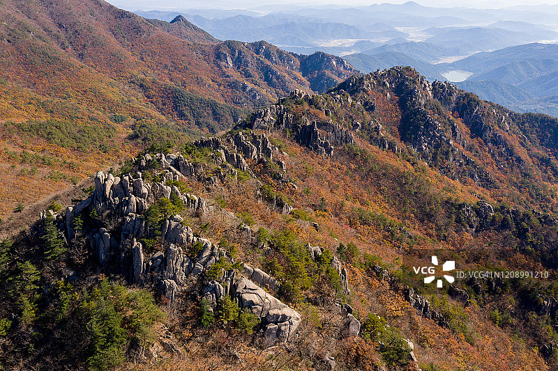 星州伽倻山顶角视图图片素材