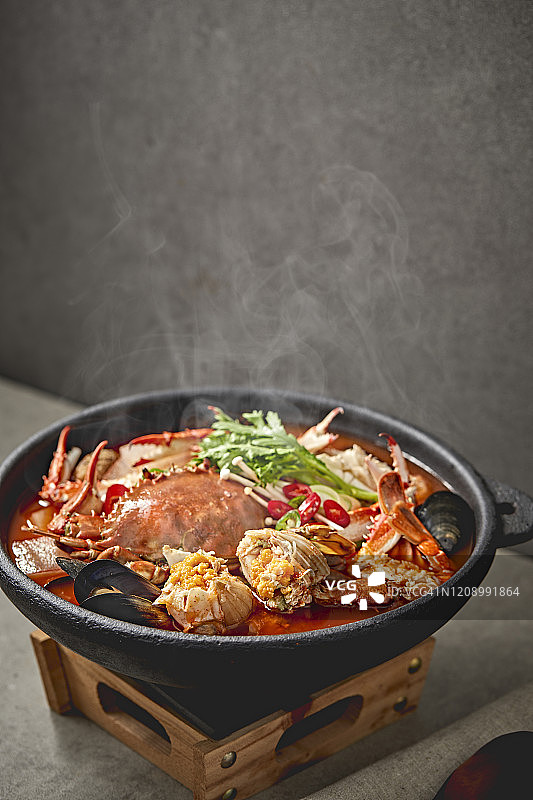 香辣蓝蟹汤图片素材