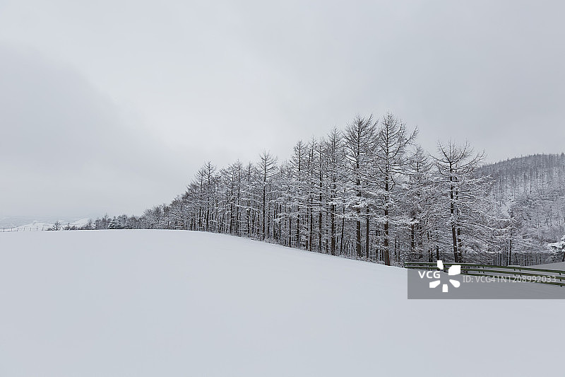 韩国平昌冬季景观图片素材