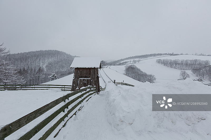韩国平昌冬季景观图片素材