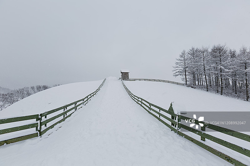 韩国平昌冬季景观图片素材