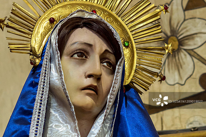 悲伤圣母雕像图片素材