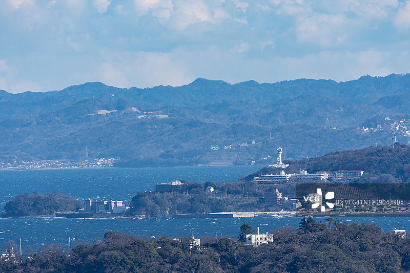 日本神奈川县横须贺市东京湾图片素材