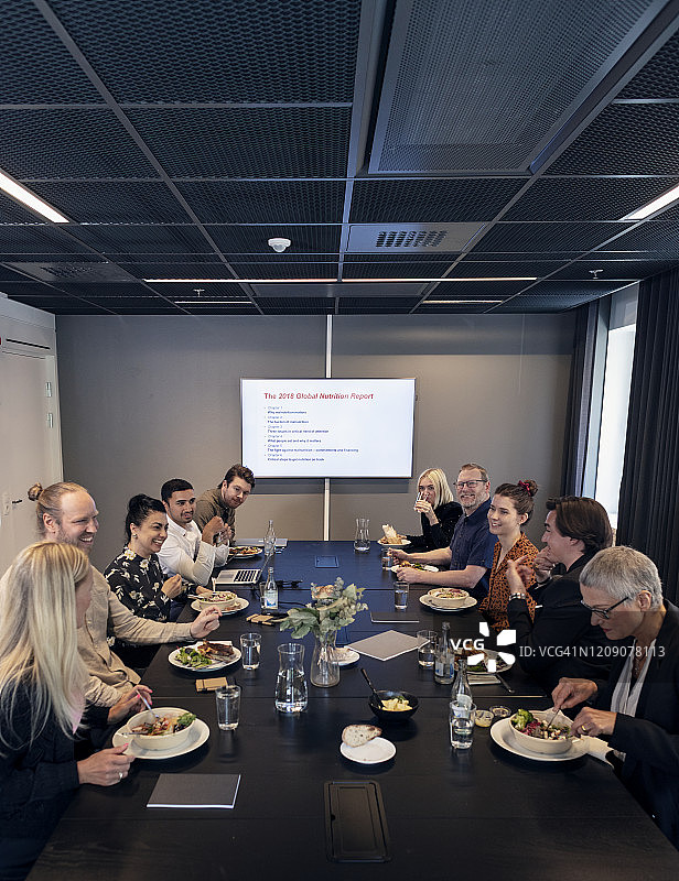 商务会议用餐图片素材