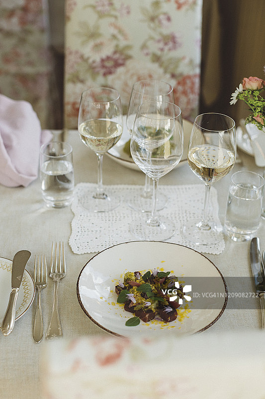 盘子里的食物图片素材