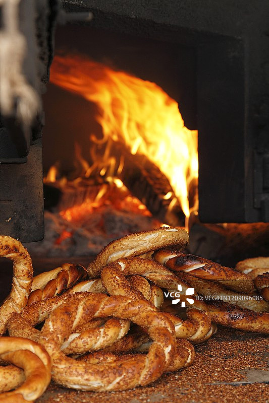 土耳其传统美食（芝麻面包圈）图片素材