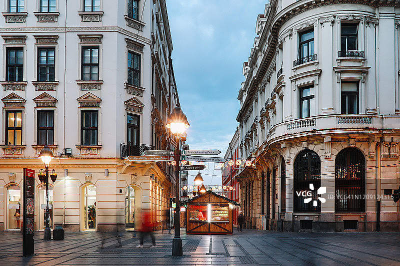 贝尔格莱德市中心区域，塞尔维亚图片素材