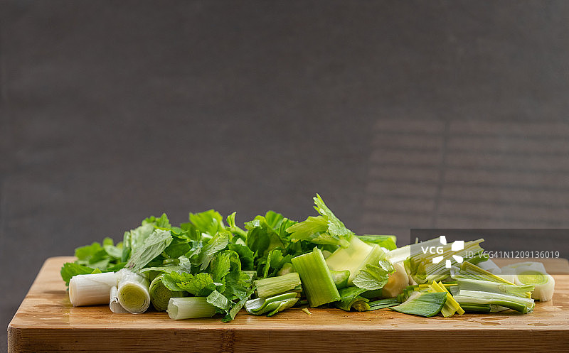 芹菜和韭葱图片素材