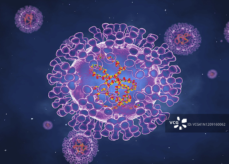 痘病毒，图示图片素材