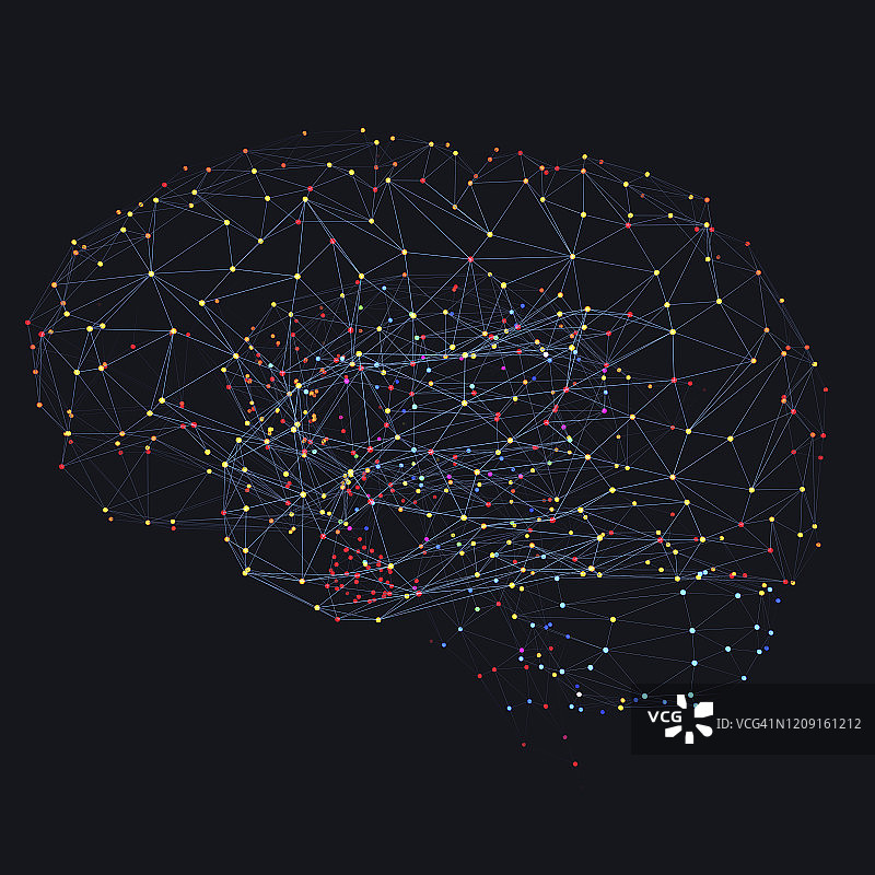 人类大脑、插图图片素材