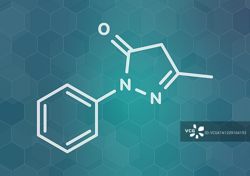 依达拉奉药物分子插图图片素材