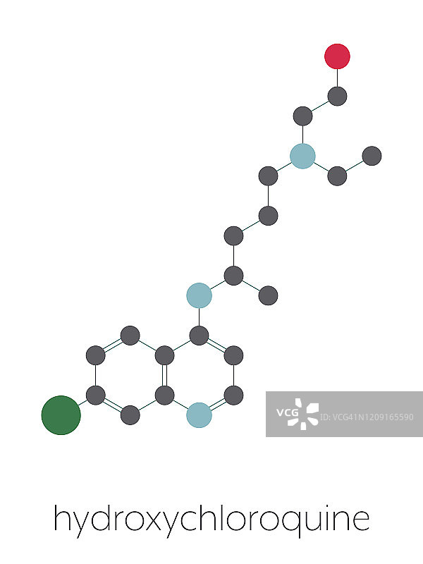 羟氯喹疟疾药物分子图示图片素材