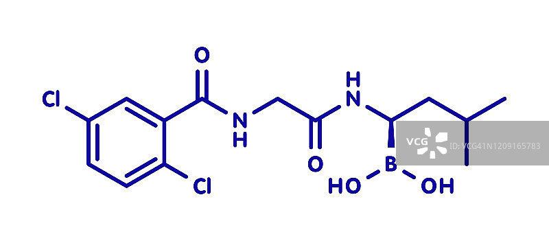 伊沙佐米多发性骨髓瘤药物分子示意图图片素材