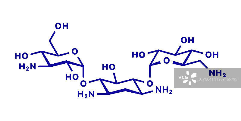 卡那霉素抗生素药物分子图图片素材