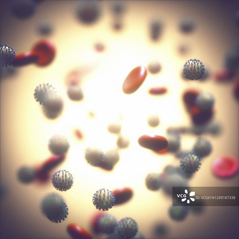 冠状病毒感染插图图片素材