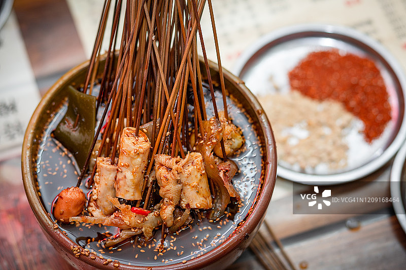 四川美食：麻辣鸡爪图片素材