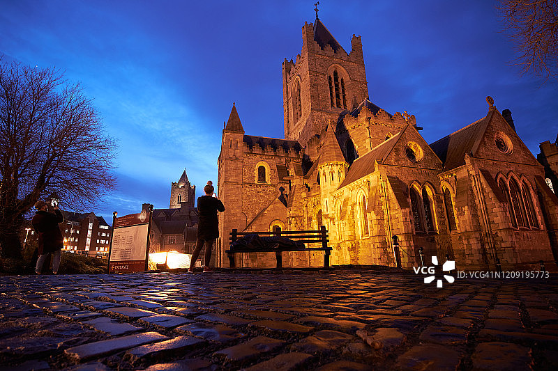 爱尔兰都柏林基督教堂图片素材