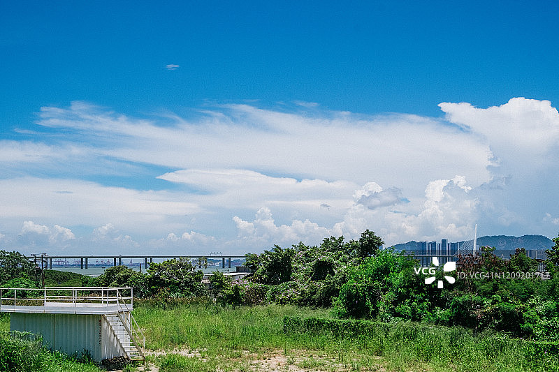 流浮山的晴天图片素材