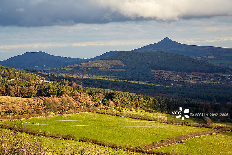 爱尔兰威克洛的面包山图片素材