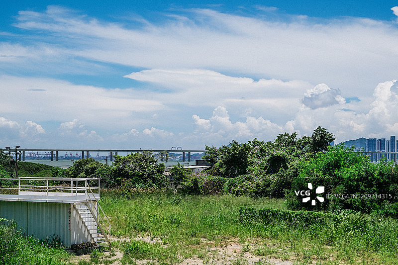 流浮山的晴天图片素材