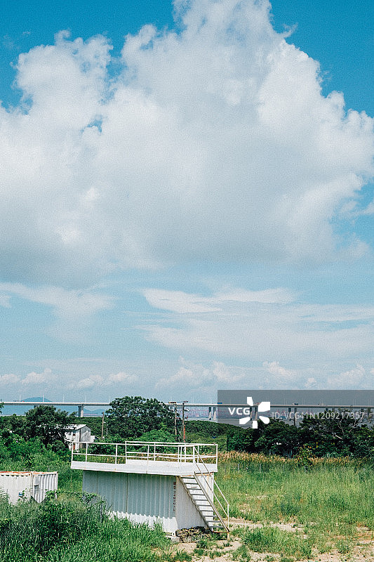 流浮山的晴天图片素材