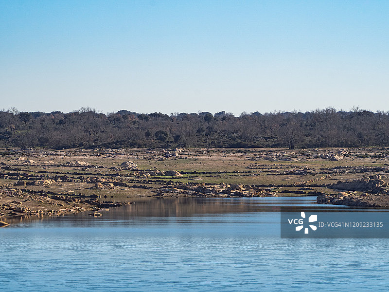 阿尔门德拉水坝全景图片素材