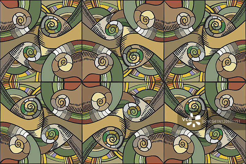 螺旋万花筒瓷砖图片素材