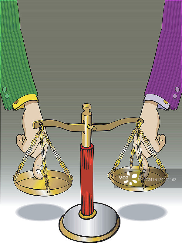 强行干预正义天平图片素材