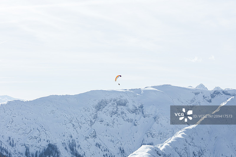 奥地利蒂罗尔阿亨湖冬季图片素材