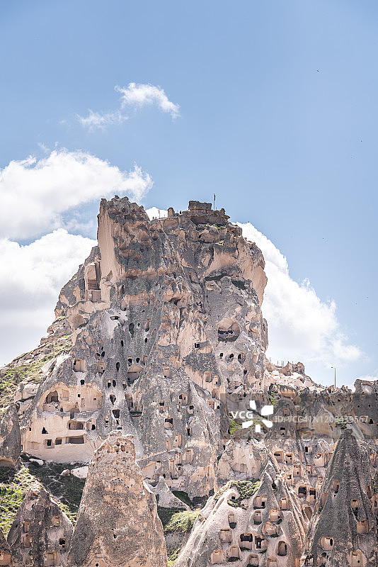 土耳其卡帕多奇亚乌奇萨要塞岩石城堡图片素材