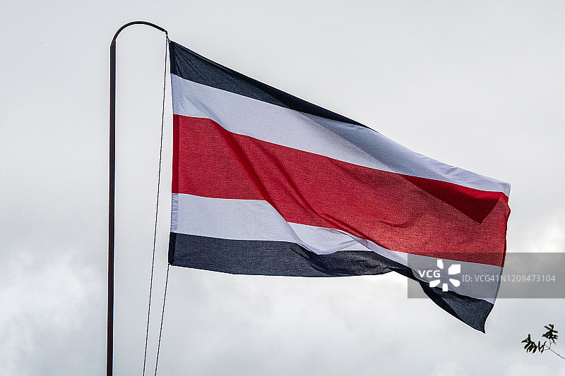 哥斯达黎加国旗图片素材