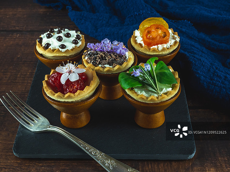 木碗花卉甜咸小吃图片素材