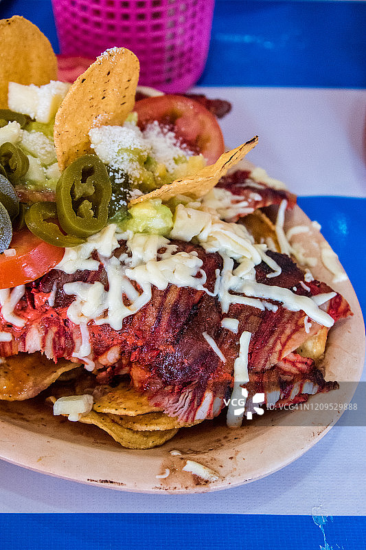 墨西哥烤猪肉玉米卷图片素材