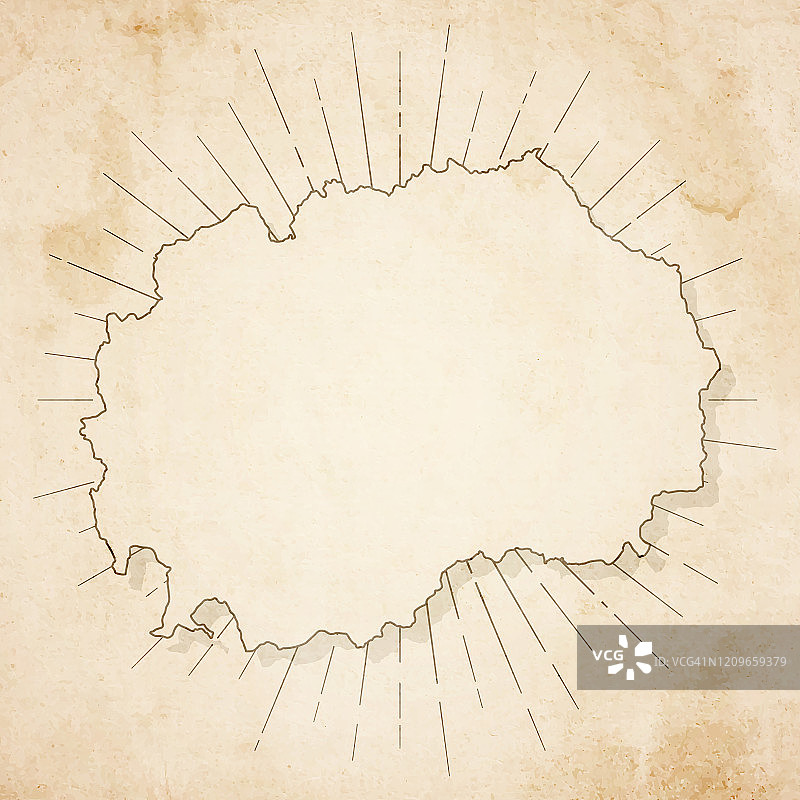 复古风格旧纹理纸上的马其顿地图图片素材