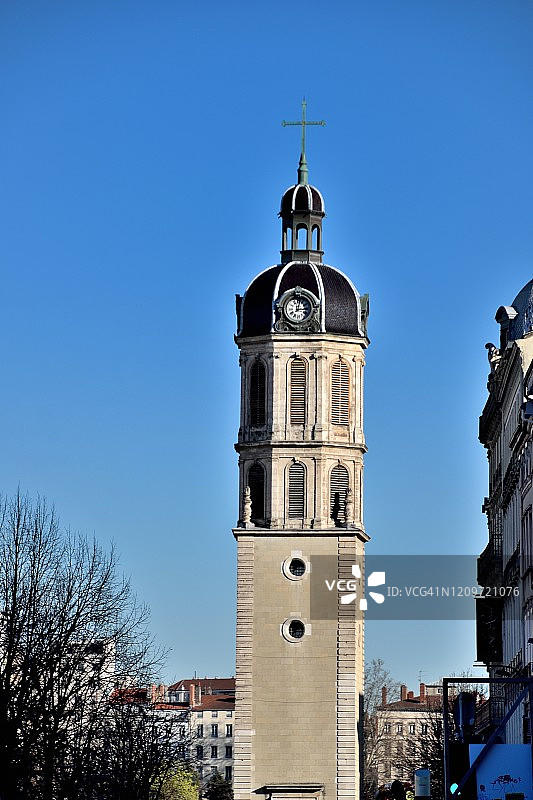 里昂，圣埃克苏佩里圆形剧场，安托南·蓬塞广场图片素材